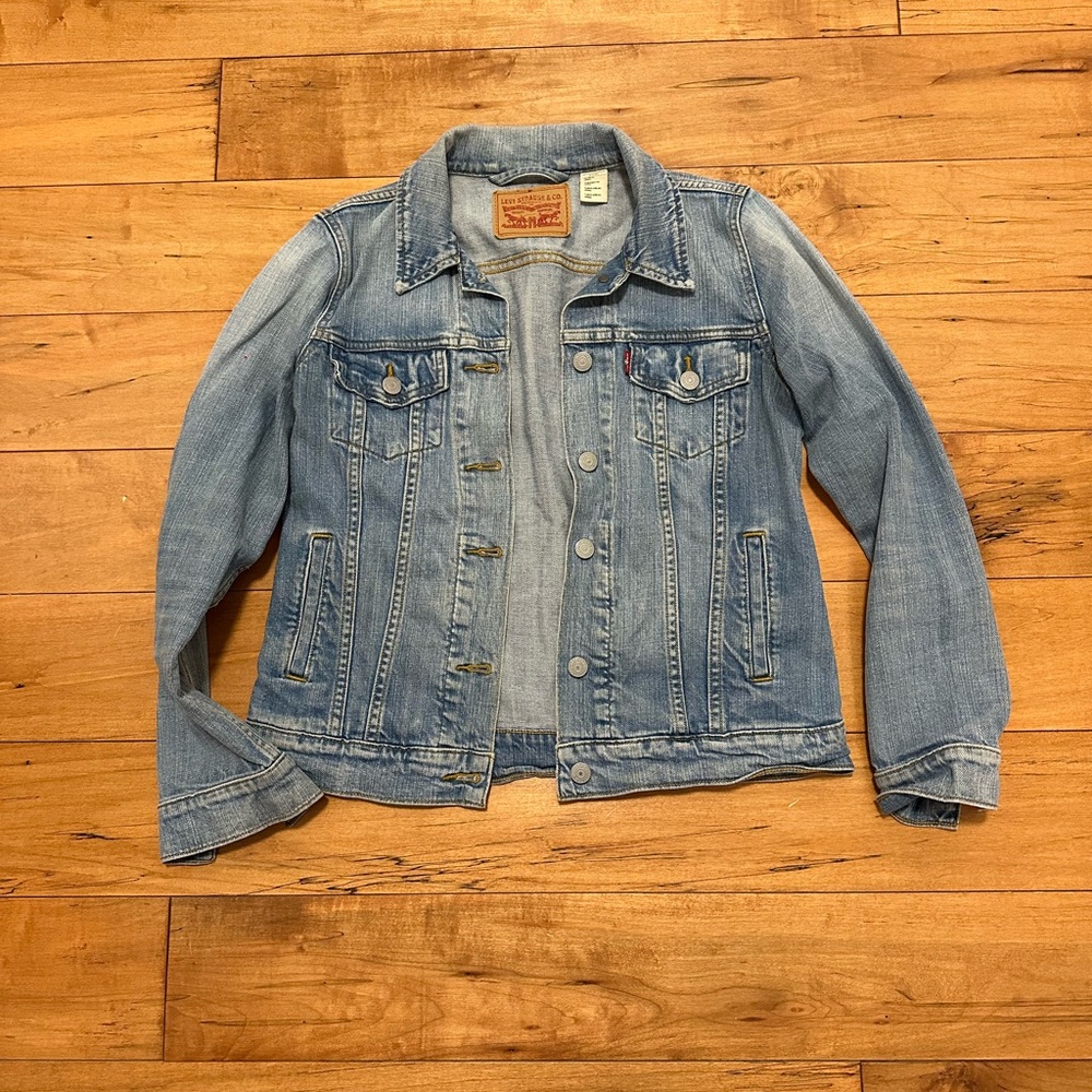 Levi's Faded Blue Denim Trucker Jacket